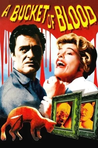 Póster de Un cubo de sangre (1959) con John Brinkley como Will