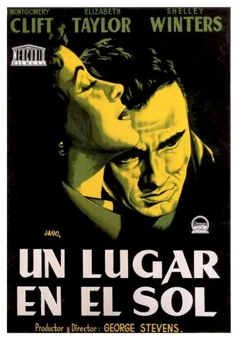 Póster de Un Lugar En El Sol (1951) con Shepperd Strudwick como Anthony Vickers