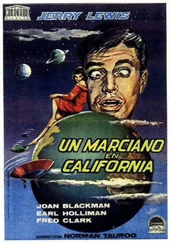 Póster de Un marciano en California (1960) con Joan Blackman como Ellen Spelding