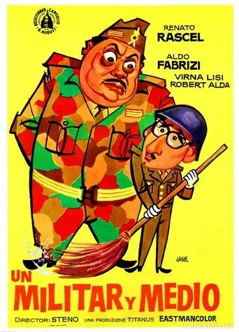 Póster de Un militar y medio (1960) con Vicky Ludovisi como Mary Carletti