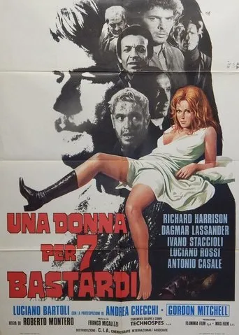 Póster de Una donna per 7 bastardi