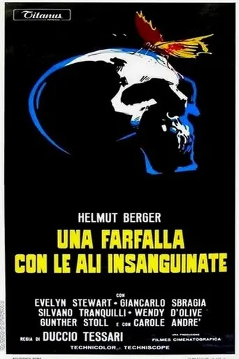 Póster de Una mariposa con las alas ensangrentadas (1971) con Wolfgang Preiss como The Prosecutor