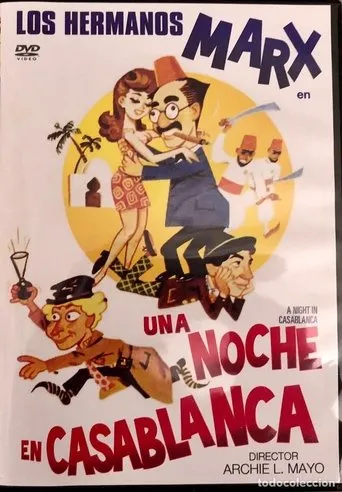 Póster de Una noche en Casablanca (1946) con Sig Ruman como Count Pfefferman / Heinrich Stubel