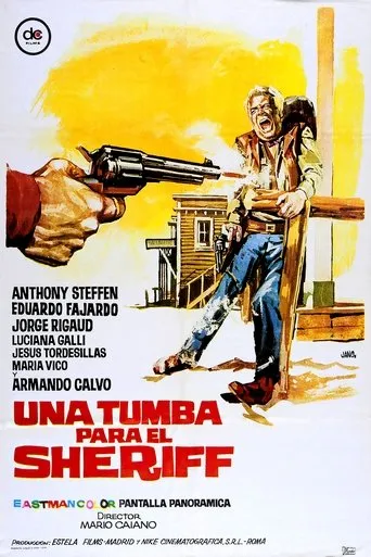 Póster de Una tumba para el sheriff (1965) con Miguel de la Riva como Damon, Rojo's henchman
