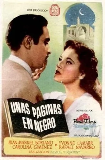 Póster de Unas páginas en negro