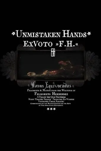 Póster de Unmistaken Hands: Ex Voto F.H.