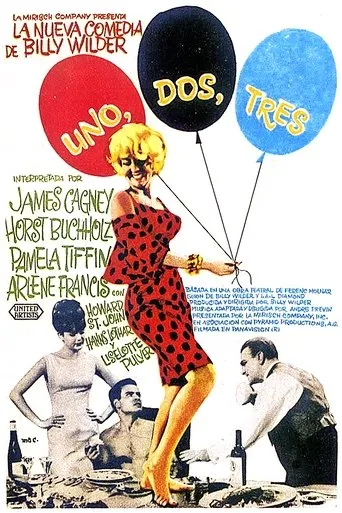 Póster de Uno, dos, tres (1961) con Hanns Lothar como Schlemmer