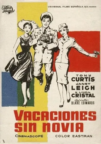 Póster de Vacaciones sin novia (1958) con King Donovan como Maj. Collins