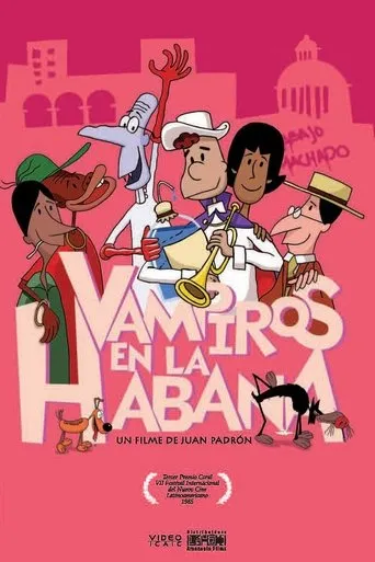 Póster de Vampiros en La Habana (1985) con Detlef Bierstedt como Pepe (voice)