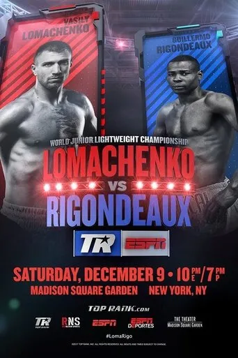 Póster de Vasyl Lomachenko vs. Guillermo Rigondeaux
