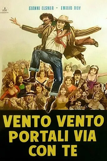 Póster de Vento, vento, portali via con te