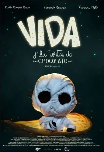Póster de Vida y la torta de chocolate