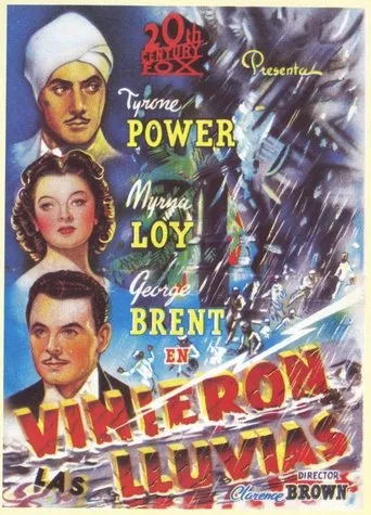 Póster de Vinieron las lluvias (1939) con Henry Travers como Rev. Homer Smiley