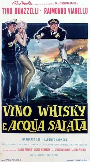 Póster de Vino, whisky e acqua salata