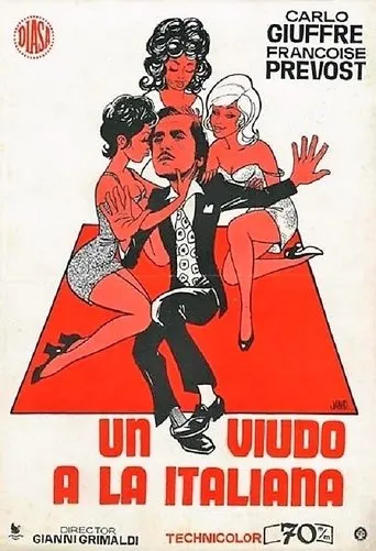 Póster de Viudo... pero a la italiana! (1971) con Francesco Salvi