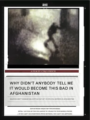 Póster de Waarom heeft niemand mij verteld dat het zo erg zou worden in Afghanistan