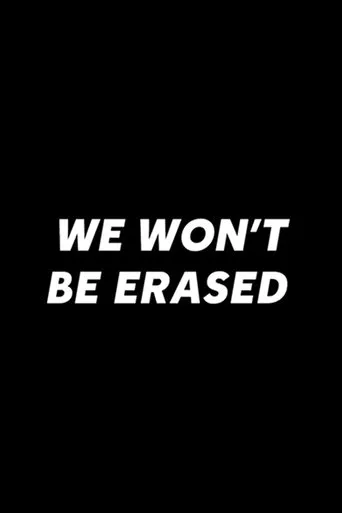 Póster de We Won't Be Erased