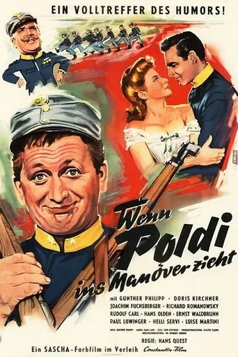 Póster de Wenn Poldi ins Manöver zieht