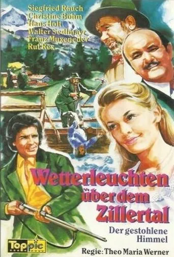 Póster de Wetterleuchten über dem Zillertal