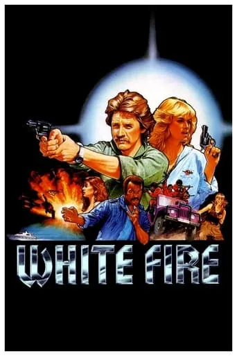 Póster de White Fire (1984) con Belinda Mayne como Ingrid