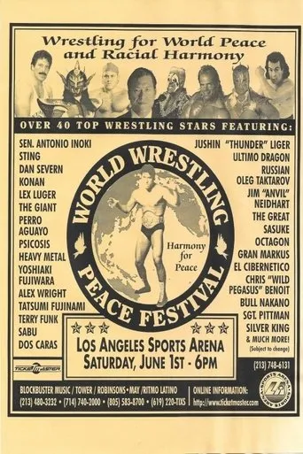 Póster de World Wrestling Peace Festival