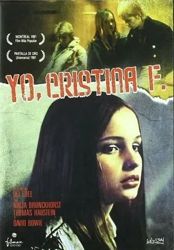 Póster de Yo, Cristina F. (1981) con David Bowie como David Bowie