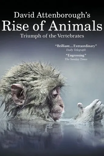 Póster de la serie El ascenso de los animales de David Attenborough: El triunfo de los vertebrados
