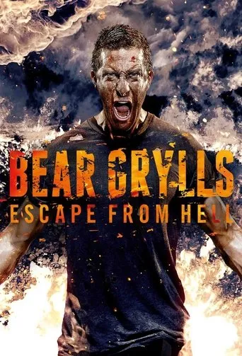 Póster de la serie Escape del infierno con Bear Grylls