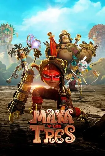 Póster de la serie Maya y los tres