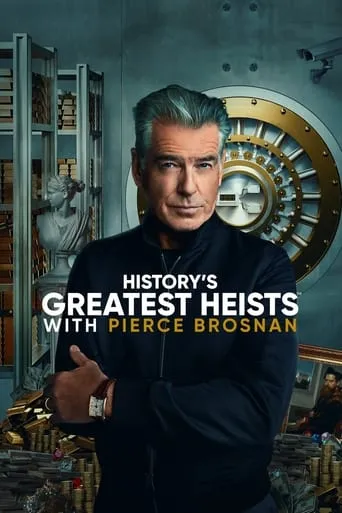 Póster de la serie Robos históricos con Pierce Brosnan