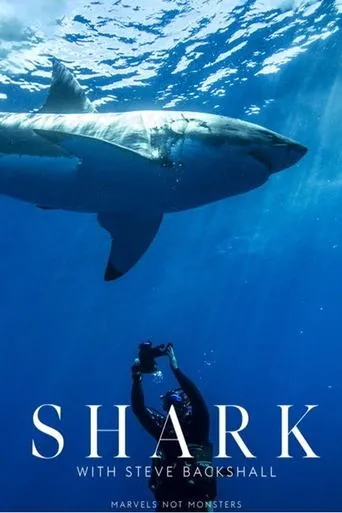 Póster de la serie Tiburones con Steve Backshall