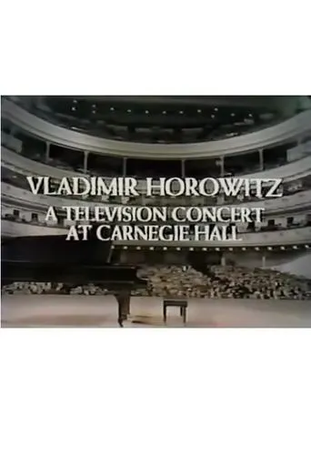 Póster de la serie Vladimir Horowitz: A Television Concert at Carnegie Hall
