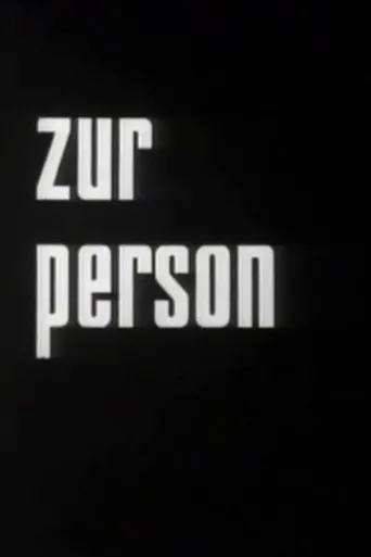 Póster de la serie Zur Person
